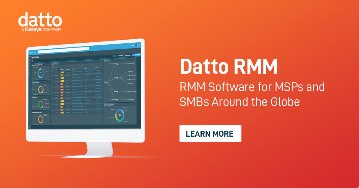 RMM Software for IT Pros | Remote Monitoring & Management - Datto